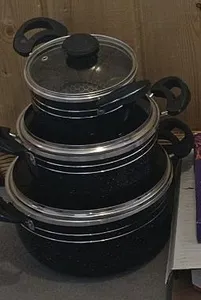 تجریه خرید سرویس قابلمه 6 پارچه مدل لانه زنبوری کد 217