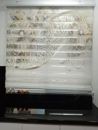 پرده زبرا مدل F-1000 سایز 150x150 سانتی متر