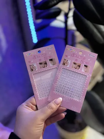 پیرسینگ بینی زنانه مدل چسبی طرح الماس کد nos110 بسته 100 عددی