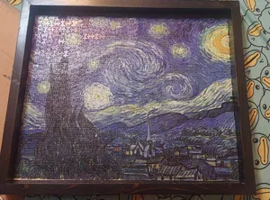 تجریه خرید پازل 1000 تکه طرح شب های پر ستاره ونگوگ