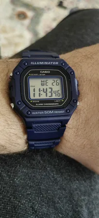 ساعت مچی دیجیتال کاسیو کد W-218H-2AVDF