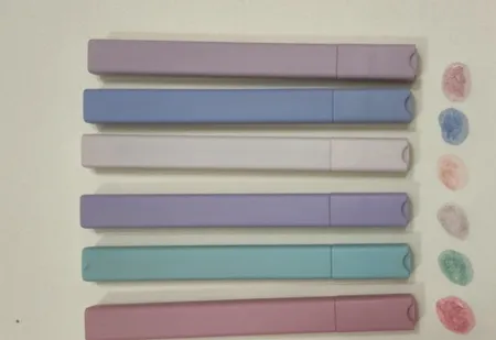 ماژیک علامت گذار مدل پاستلی مکعبی کد QJ-0924A بسته 6 عددی