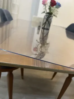 طلق رومیزی مدل کریستال ضخیم کد A100-T180 سایز 180×100 سانتی متر