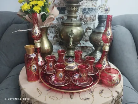 سرویس چای خوری 18 پارچه مدل شاه عباسي MIX