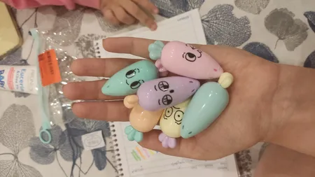 ماژیک علامت گذار مدل پاستلی طرح هویج بسته 6 عددی