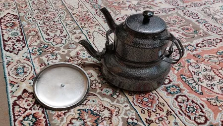 ست کتری و قوری مدل KR05 گنجایش کتری 1.5 لیتر گنجایش قوری 0.5 لیتر