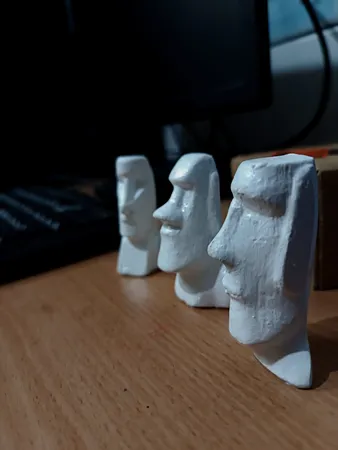 مجسمه سنگی مدل ایستر کاکاسنگی مجموعه 3 عددی