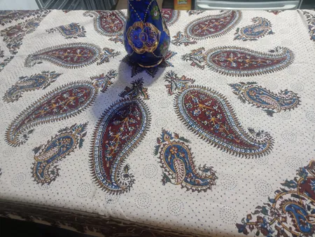 رومیزی قلمکار طرح بته جقه کد A150