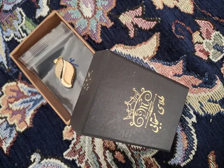 آویز گردنبند طلا 18 عیار زنانه طلای مستجابی مدل آوا تراش کد 11