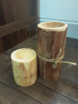 گلدان چوبی فیل چوب مدل GCH_ch