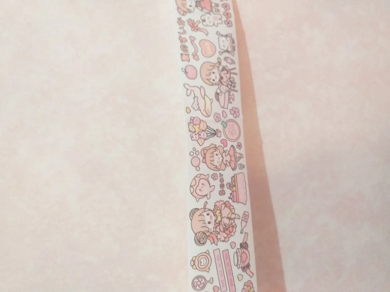 چسب نواری مدل واشی طرح فانتزی دخترانه عرض 4 سانتیمتر بسته 2 عددی