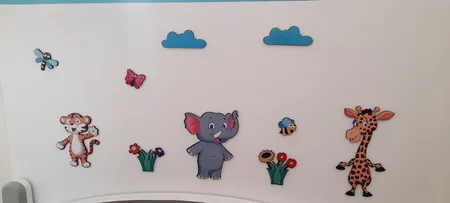 استیکر چوبی ژیوار طرح حیوانات جنگل