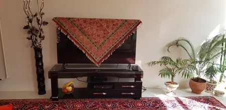 رومیزی قلمکار عطریان طرح رناس مدل G285