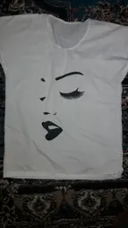 تیشرت زنانه طرح نگاه کد 105