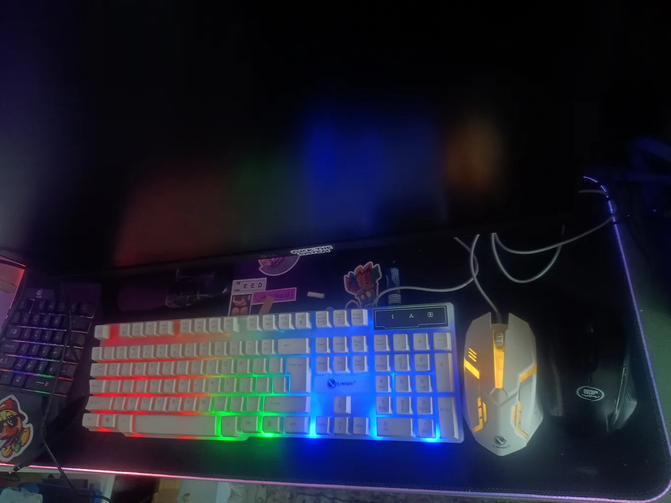 کیبورد و ماوس گیمینگ لایماید مدل GTX-300، سوئیچ ممبران، Full-size، نورپردازی LED RGB