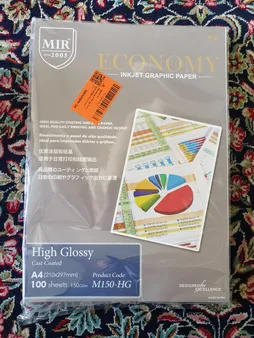کاغذ فتوگلاسه میر مدل M150-HG سایز A4 بسته 100عددی