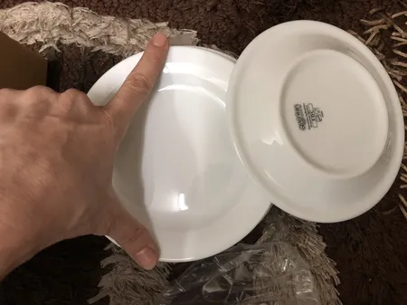 پیش دستی چینی زرین ایران مدل دسر خوری هتلی 49 کد 16 درجه عالی بسته 6 عددی