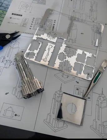 پازل سه بعدی فلزی The Empire Stat Buildind