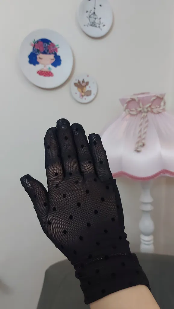 دستکش زنانه مدل خال خالی Rokh_33