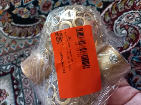 قپه ریل مدل نگین دار بسته2 عددی
