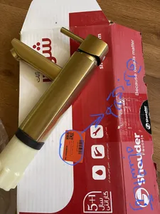 تجریه خرید شیر حمام شودر مدل یونیک طلایی براق