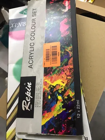 رنگ اکریلیک 12 رنگ رپین مدل 901006 حجم 22 میلی لیتر