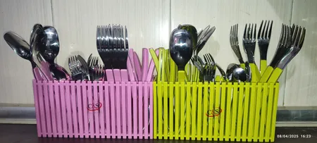 سرویس قاشق و چنگال 31 پارچه سی اند اس مدل منحنی