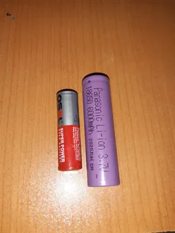 باتری لیتیوم یون قابل شارژ پاناسونیک کد 18650 ظرفیت 6000 میلی آمپرساعت