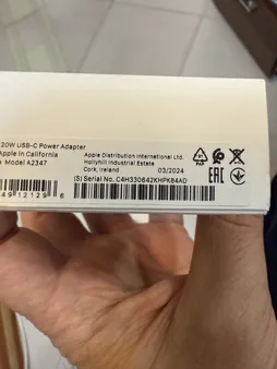 شارژر دیواری 20 وات اپل مدل 20W USB-C