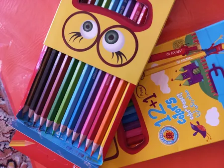 مداد رنگی 12 رنگ آریا کد 3016 بسته 2 عددی