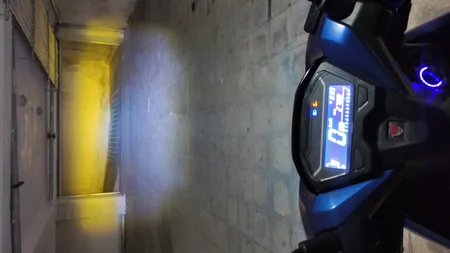 پرژکتور موتور سیکلت مدل MINI LED DOUBLE COLOR 1.3 A   مجموعه 2 عددی