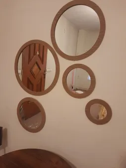 آینه دکوراتیو دکو گیوا مدل G65 مجموعه 5 تکه