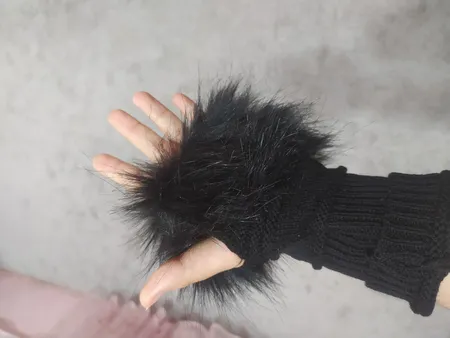 دستکش بافتنی زنانه مدل LUXE _ 03