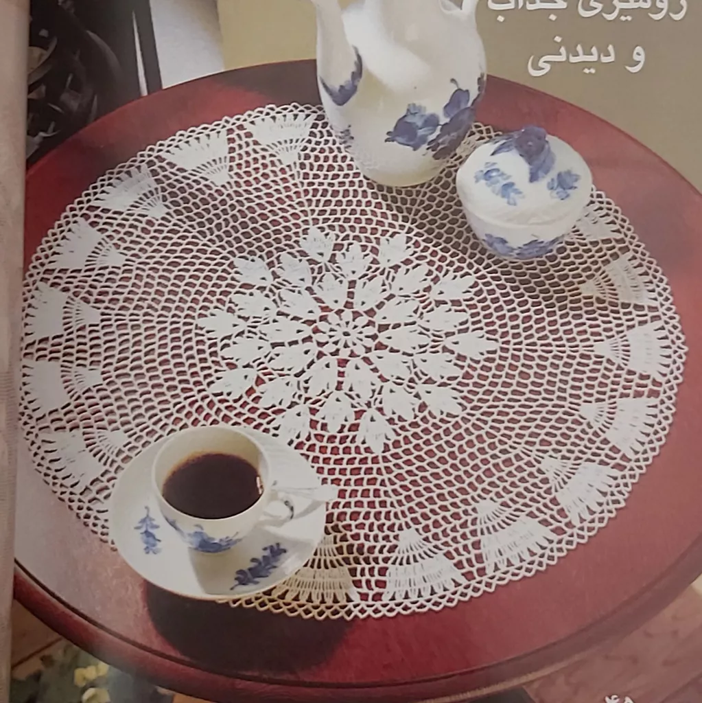 کتاب دنیای هنر قلاب بافی 307 اثر اکرم ذاکری نشر بین المللی حافظ