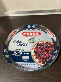 ظرف پخت پیتزا پیرکس مدل Borosilicate کد 814