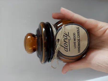 شمع دست ساز مدل LOVE MOOD کد 02