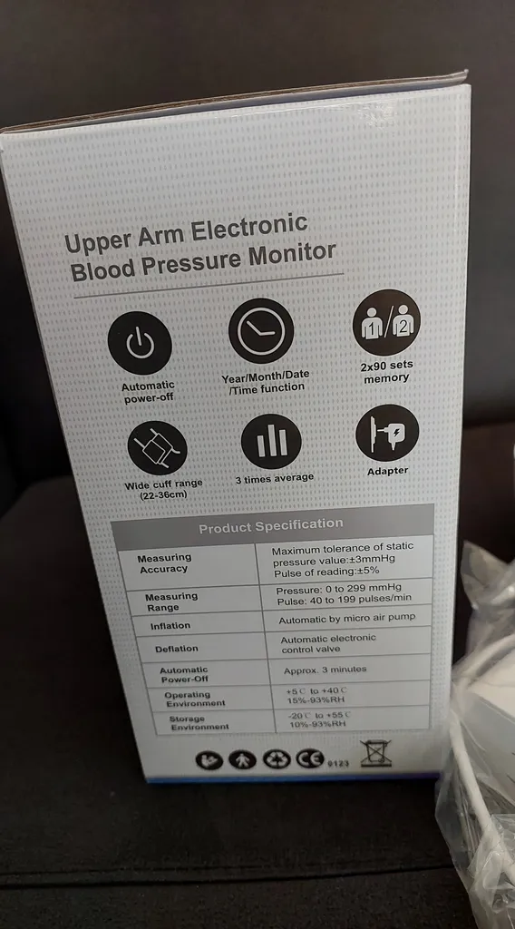 فشارسنج بازویی دیجیتال فوکسی مدل WHITE به همراه پاوربانک فوکسی