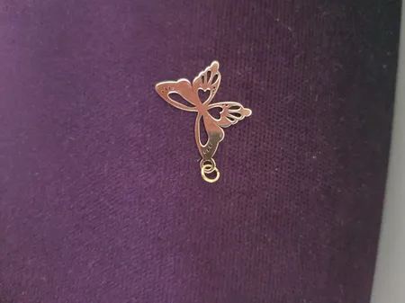 آویز گردنبند طلا 18 عیار اسنوگلد کد 13001