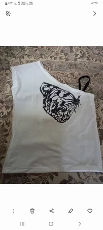 بلوز زنانه طرح پروانه کد 105