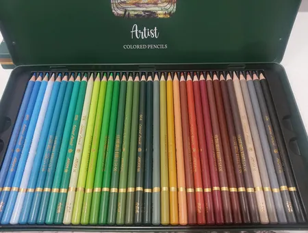 مداد رنگی 72 رنگ آریا مدل آرتیست جعبه فلزی کد 074