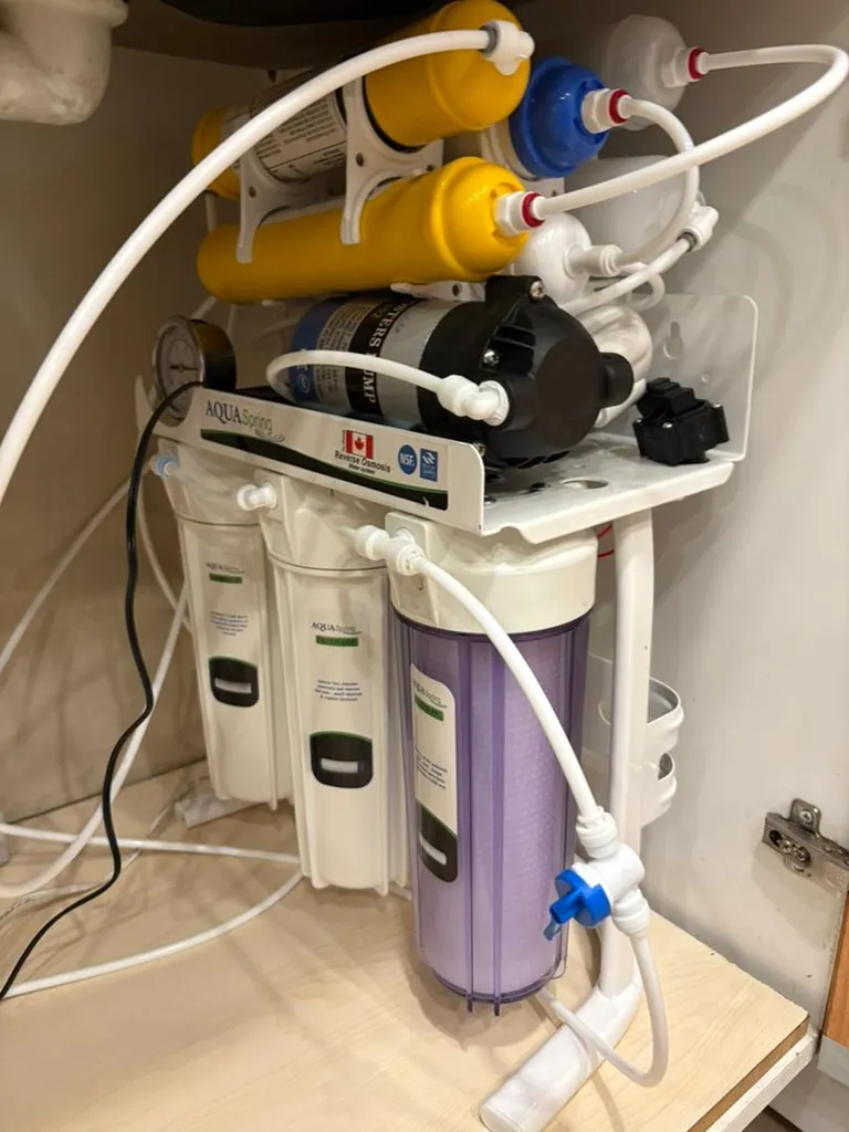 دستگاه تصفیه کننده آب آکوآ اسپرینگ مدل NF3900 به همراه فیلتر مجموعه 3 عددی