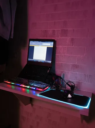 میز تحریر و لپ تاپ تاشو دیواری مدل K-114