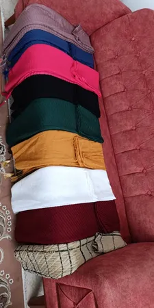 شال زنانه مدل پلیسه طرح دار