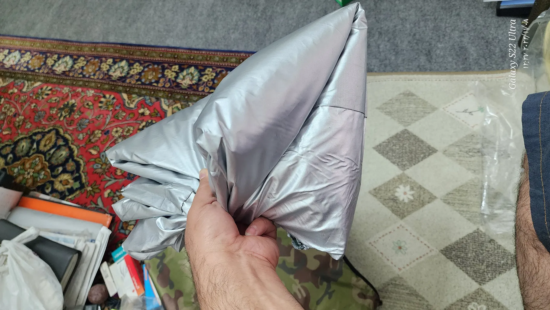 چادر خودرو ام جی مدل نانو شمعی مناسب برای سمند سورن پلاس