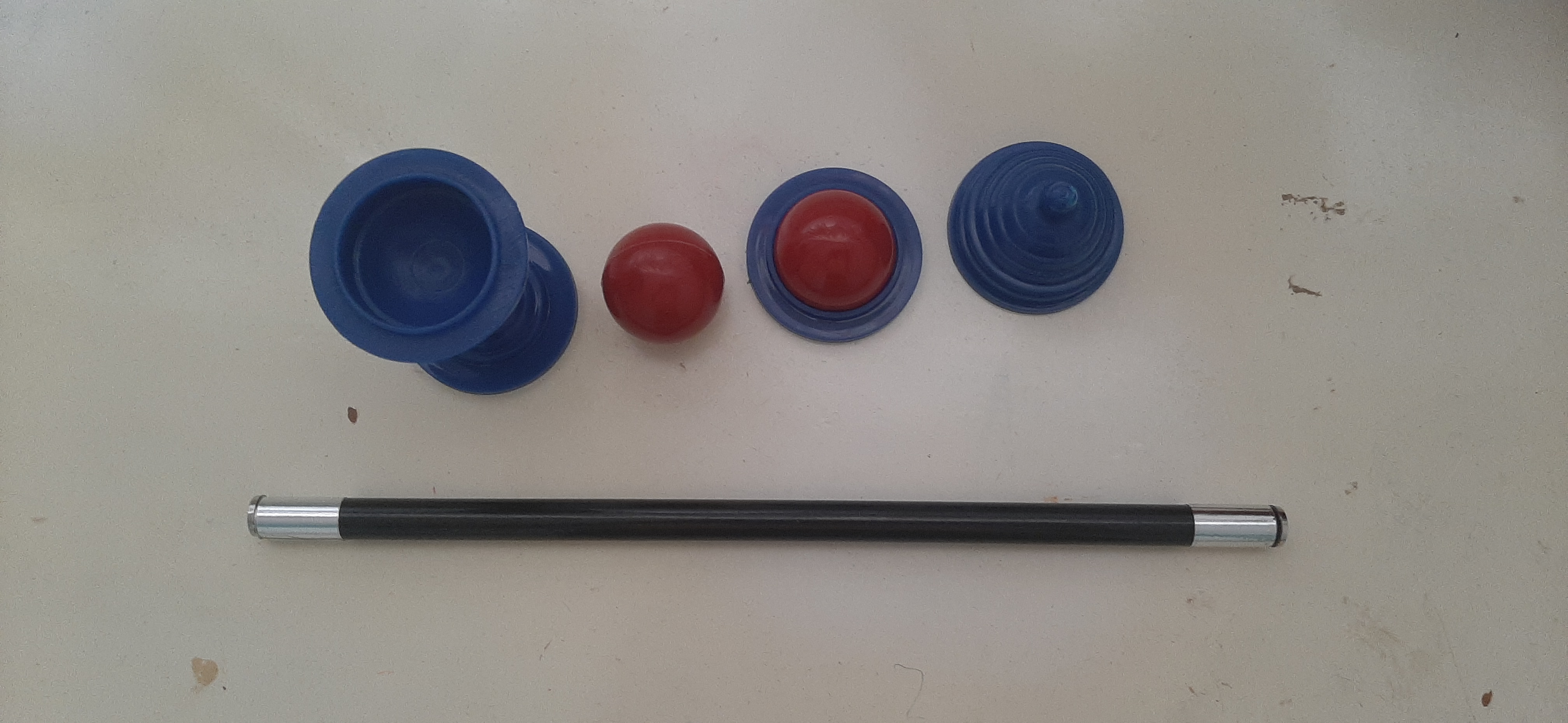 ابزار شعبده بازی مدل توپ و قندان و عصای جادویی کد AJ TP 02 مجموعه 2 عددی