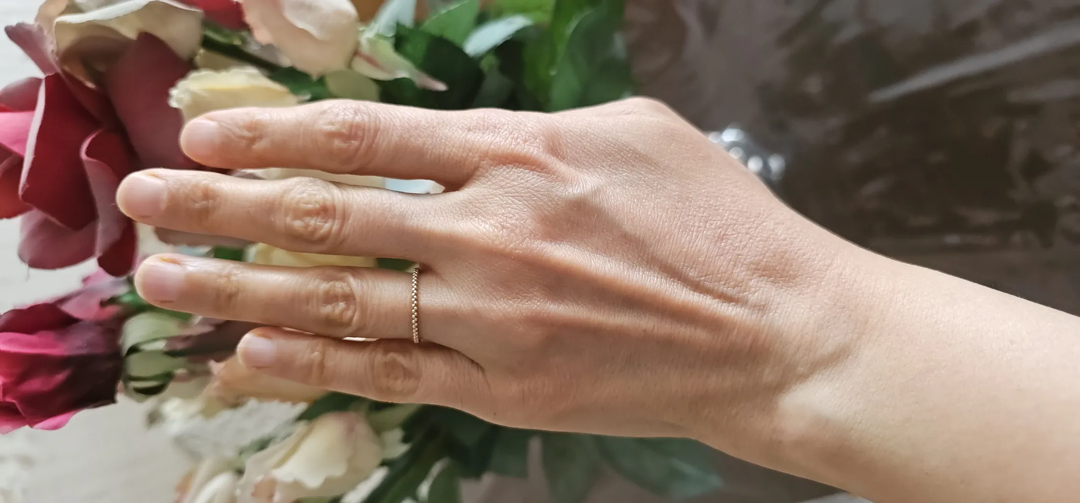 انگشتر طلا 18 عیار زنانه بان گالری مدل دوبل گوارسه