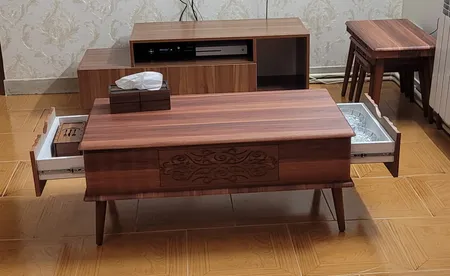 میز پذیرایی میز مارکت مدل چستر مجموعه 4 عددی