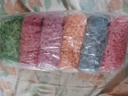 شن رنگی تزیینی مدل 106 وزن 500 گرم 6 عددی