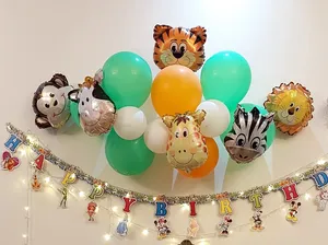 تجریه خرید بادکنک فویلی لاکی بالونز طرح حیوانات جنگل مینی کد 1117 مجموعه 6 عددی