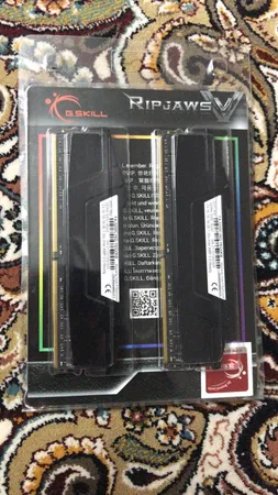 رم دسکتاپ DDR4 دو کاناله 3200 مگاهرتز CL16 جی اسکیل مدل RIPJAWZ V ظرفیت 16 گیگابایت بسته دو عددی